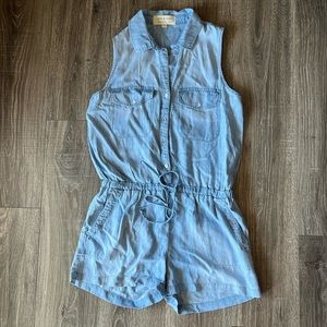 Cloth & Stone chambray romper medium NWOT